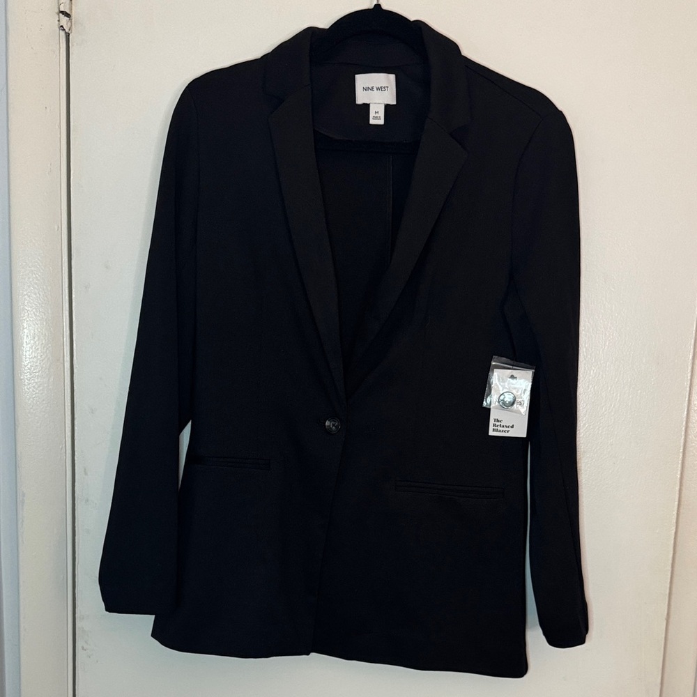 Nine West Relaxed Classic Black Blazer